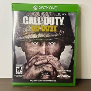 Xbox One Call of Duty WWII Video Game 4K HDR Sledgehammer Activision CIB‎